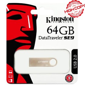 تصویر فلش 64 گیگ KingSton مدل SE9 با گارانتی مادام العمر 