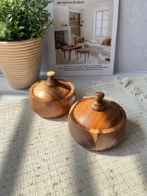 تصویر قندان چوب گردو 