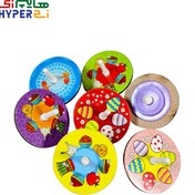 تصویر فرفره چوبی طرح نوروزی 