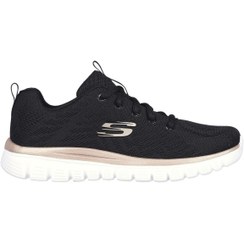 تصویر اسنیکر زنانه برند اسکیچرز Skechers اصل 12615-BKGD 