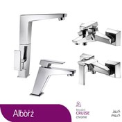 تصویر ست شیرآلات البرز روز مدل کروز ا AlborzRooz Faucet Set, Cruze Chrome AlborzRooz Faucet Set, Cruze Chrome