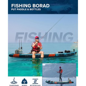 تصویر HICOO Wave Rolling EXTRA WIDE INFLATABLE PADDLE BOARD 