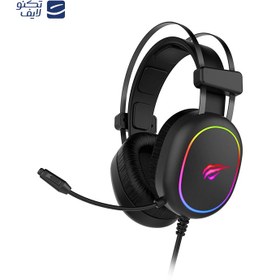 تصویر هدفون سیم دار گیمینگ هویت Gaming Headphone H2016D Havit RGB Gaming Headset Stereo Black – H2016D