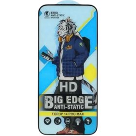 تصویر گلس آنتی استاتیک تمام صفحه درجه ۱ ،BIG EDGE - شیائومی note 13 pro 4G 