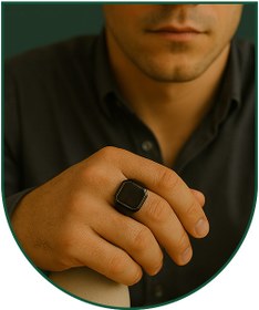 تصویر انگشتر مردانه کد af102 