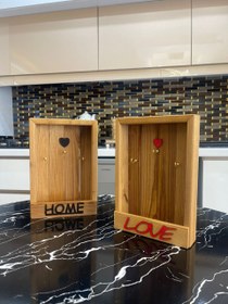 تصویر جاکلیدی چوبی دیواری 