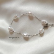 تصویر دستبند مروارید باروک 