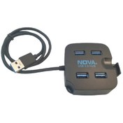 تصویر هاب 4 پورت USB3.0 نوا مدل X790 ا Nova X790 Hi-Speed HUB Nova X790 Hi-Speed HUB