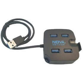 تصویر هاب USB3.0 چهار پورت X-NOVA با سری USB-A مدل x790 x-nova x790