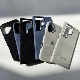 تصویر قاب گوشی پارچه ای جیر 