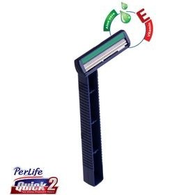تصویر خود تراش مدل Quick2 بسته 4 عددی پرلایف Perlife Quick2 Safety RazorPack of 4
