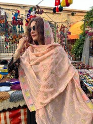 تصویر شال هندی صورتی خورشید 