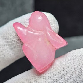 تصویر کاروینگ خرگوش سنگ جید معدنی کد 36296 