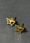 تصویر گوشواره میخی - گوشواره میخی پروانه stud earrings