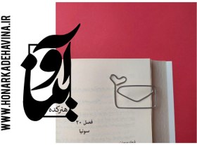 تصویر قیمت و خرید اینترنتی نشانگر کتاب به شکل پاکت نامه ساخته شده از فلز و مقاوم The price and online purchase of a book marker in the form of an envelope made of metal and resistant