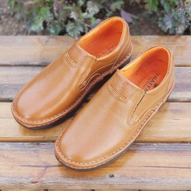 تصویر کفش طبی مردانه چرم طبیعی کد 0011t.k رنگ mans leather shoes code 0011t.k