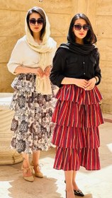 تصویر دامن طبقه ای 