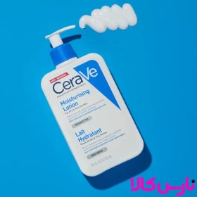 تصویر لوسیون کرم مرطوب کننده صورت و بدن سراوی Cerave حجم 473 میل اصل Moisturizing Lotion For Dry To Very Dry Skin 473ml