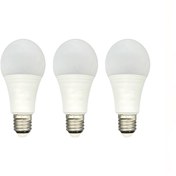 تصویر لامپ ۱۲ وات آیلد مدل آرتا ۱۲ پایه E27 مجموعه سه عددی - سفید یخی 