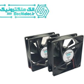 تصویر فن ۸*۸ ۱۲ ولت ۰٫۳۰ آمپر ۲٫۵ سانتی 8X8X2.5CM DC12V 0.30A COOLING FAN