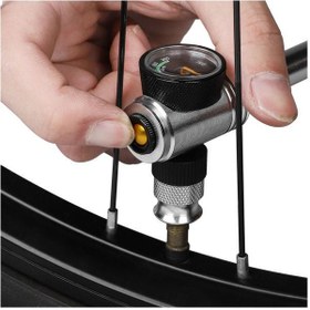 تصویر پمپ دوچرخه کوچک با گیج برند west biking Mini Bike Pump With Gauge
