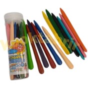 تصویر مداد شمعی جادویی ۱۲ رنگ 