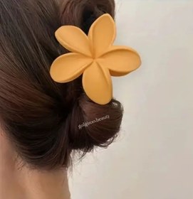 تصویر کلیپس پلومریا شمعی کد ۲۳۱۷ Flower hair clip