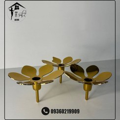 تصویر شمعدان گل فلزی طرح ایکیا 