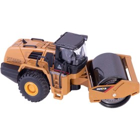 تصویر ماکت فلزی غلتک راه سازی هوینا Road Roller Huina 1815 مقیاس 1:60 