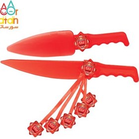 تصویر کارد و کفگیر کیک تم تولد پرسپولیس 