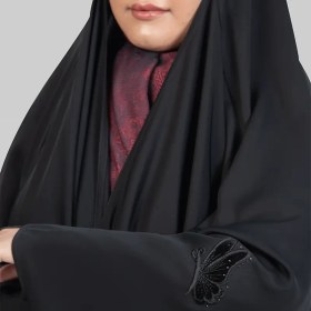 تصویر گلدوزی مدل پروانه نیم رخ 