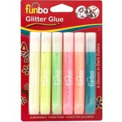 تصویر چسب اکلیلی شب تاب ا Funbo Glitter Glue 6 Piece Funbo Glitter Glue 6 Piece