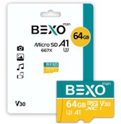 تصویر کارت حافظه میکرو بکسو 667X ظرفیت 64 گیگابایت Micro SDHC BEXO 667X 64G