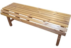 تصویر نیمکت ترموود دو نفره مناسب استخر - کد MF1704-2 Thermowood pool bench for two - code MF1704-2