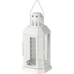 تصویر فانوس تزئینی ایکیا مدل ENRUM مشکی Lantern for tealight