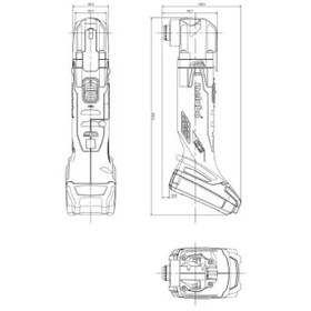 تصویر چندمنظوره شارژی متابو Mt18Ltx 18V-613021510 Metabo Mt18Ltx Cordless Multitool 18V-613021510