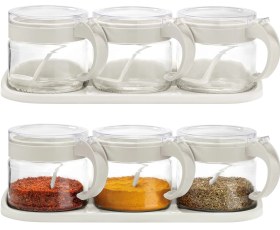 تصویر ظرف ادویه سه تکه مادام کوکو مدل Lavem Lavem 3 Piece Spice Jar