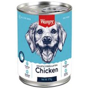 تصویر کنسرو سگ ونپی با طعم مرغ Wanpy Chicken Dog Food وزن 375 گرم 