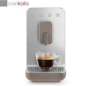 تصویر قهوه و اسپرسو ساز اسمگ BCC01 بژ سیلور SMEG Coffee and Espresso Maker  Kaffeevollautomat BCC01 Beige