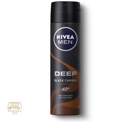 تصویر اسپری ضد تعریق مردانه نیوا دیپ ( نارنجی ) بلک کاربن اسپرسو حجم 150 میل Nivea Men Deep black carbon Espresso Spray 150ml