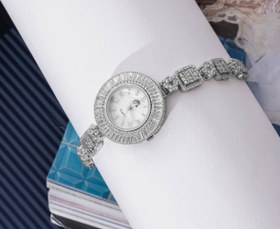 تصویر ساعت نقره زنانه کد 494 Women's silver watch code 494