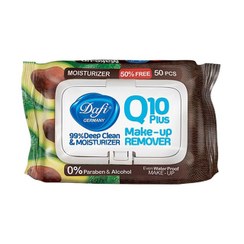 تصویر دستمال مرطوب دافی مدل Moisturizer بسته 50 عددی Dafi Make-up Remover Wet Wipes Model