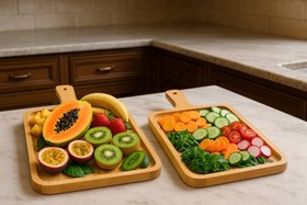 تصویر تخته راکتی مستطیل بامبو 