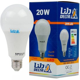 تصویر لامپ حبابی LED دلتا Delta Classic E27 20W Delta Classic E27 20W LED Bulb