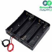 تصویر جا باتری ۴ عددی لیتیوم یون مدل 18650 