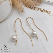 تصویر گوشواره بخیه ای مرواریدی ژوپینگ کد 2587 