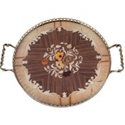 تصویر سینی چوبی معرق کد CO12 