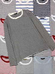 تصویر پک عمده بلوز آستین بلند راه راه بنگلادشی - ۱۲ تایی 