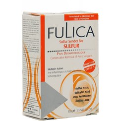 تصویر پن آنتی آکنه حاوی گوگرد فولیکا Anti Acne Sulfur Syndet Bar FULICA