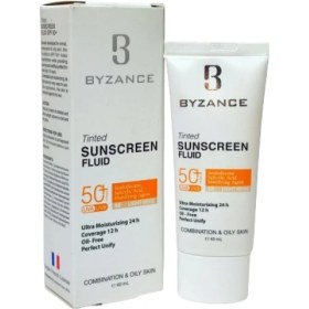 تصویر فلوئید ضد آفتاب بیزانس (Byzance) پوست چرب حجم 40 میلی لیتر Byzance Sunscreen Fluid 40 ml